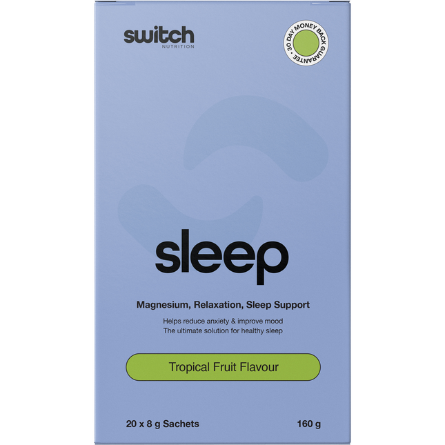 Switch Nutrition Sleep Magnesium Sachets Tropical Fruit 20 x 8g
