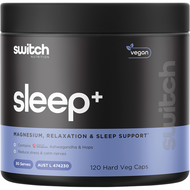 Switch Nutrition Sleep+ Magnesium 120 Capsules