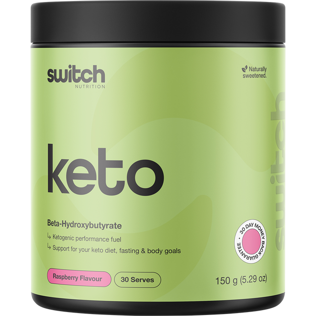 Switch Nutrition Keto BHB Ketogenic Performance Fuel Raspberry 150g