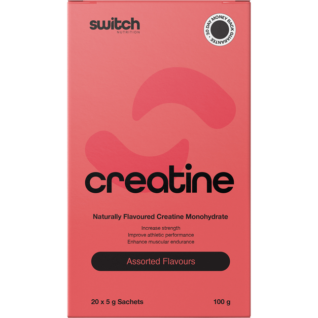 Switch Nutrition Creatine Monohydrate Sachets Assorted Flavours 20 x 5g
