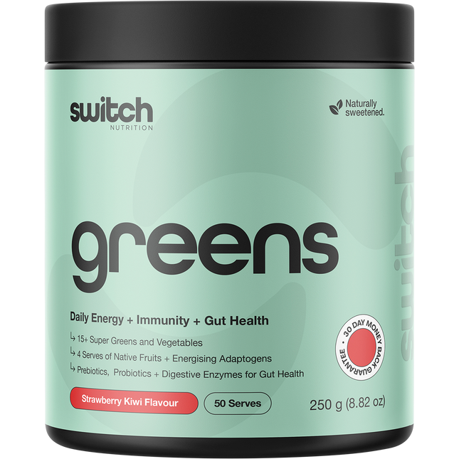 Switch Nutrition Greens Strawberry Kiwi 250g