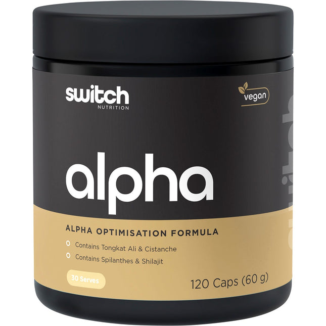 Switch Nutrition - Alpha Male Support Formula - 120 Caps