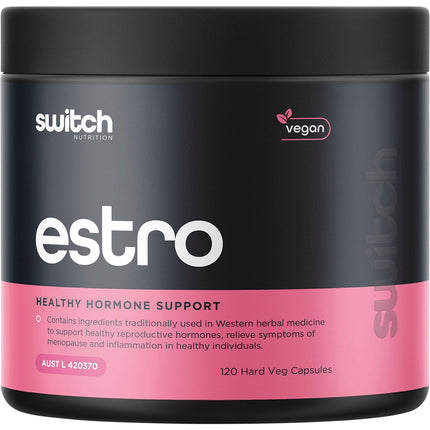 SWITCH NUTRITION Estro Healthy Hormone Support 120 Caps | Health Supplement