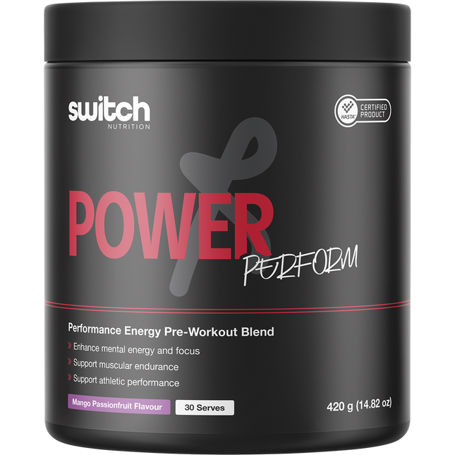 Switch Nutrition Perform Hasta Power Pre-Workout Mango Passionfruit 420g