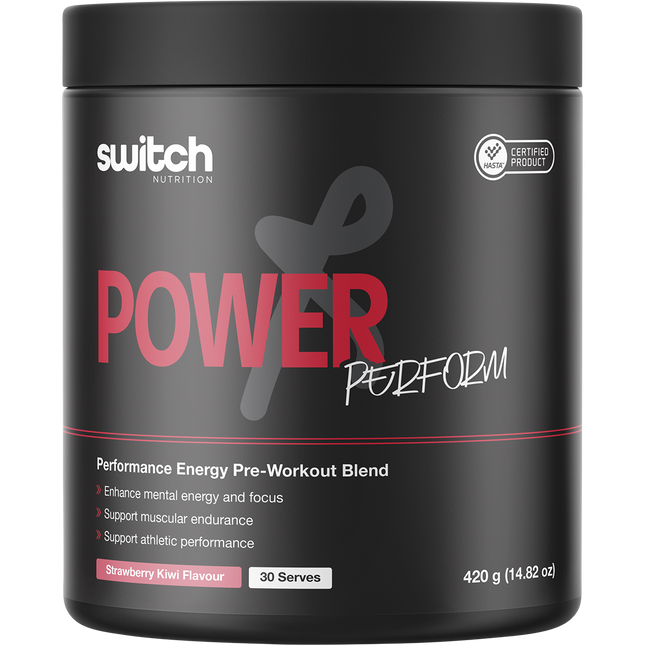 Switch Nutrition Perform Hasta Power Pre-Workout Blend Strawberry Kiwi 420g