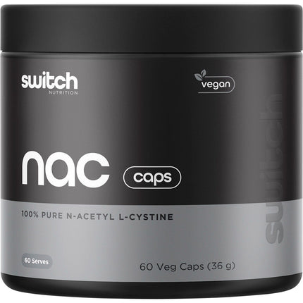 Switch Nutrition - NAC 100% N-Acetyl L-Cysteine - 60 Caps