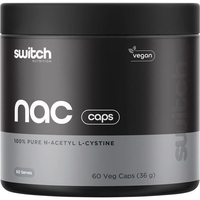 Switch Nutrition - NAC 100% N-Acetyl L-Cysteine - 60 Caps