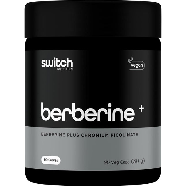 Switch Nutrition - Berberine+ Plus Chromium Picolinate - 90 Caps