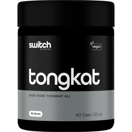 SWITCH NUTRITION Tongkat Ali 100% Pure Tongkat Ali 60 Caps | Protein Powder