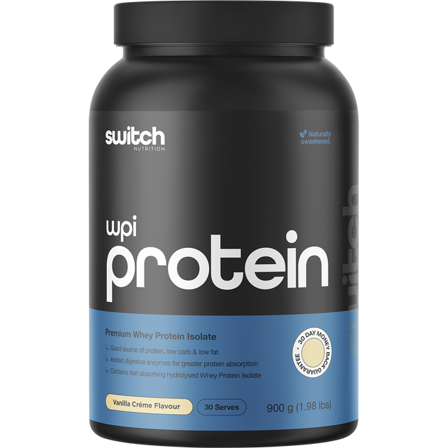 Switch Nutrition WPI Premium Whey Protein Isolate Vanilla Creme 900g