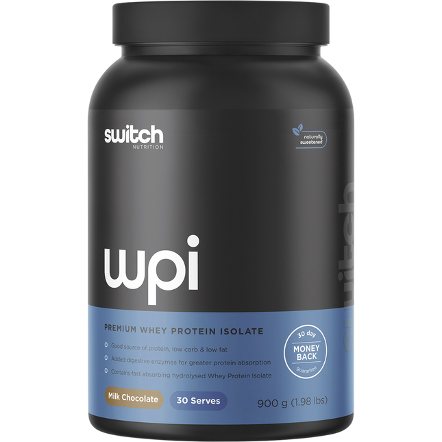 Switch Nutrition WPI Premium Whey Protein Isolate Milk Chocolate 900g