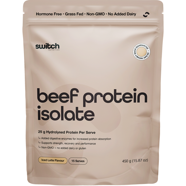 Switch Nutrition Beef Protein Isolate Iced Latte 450g