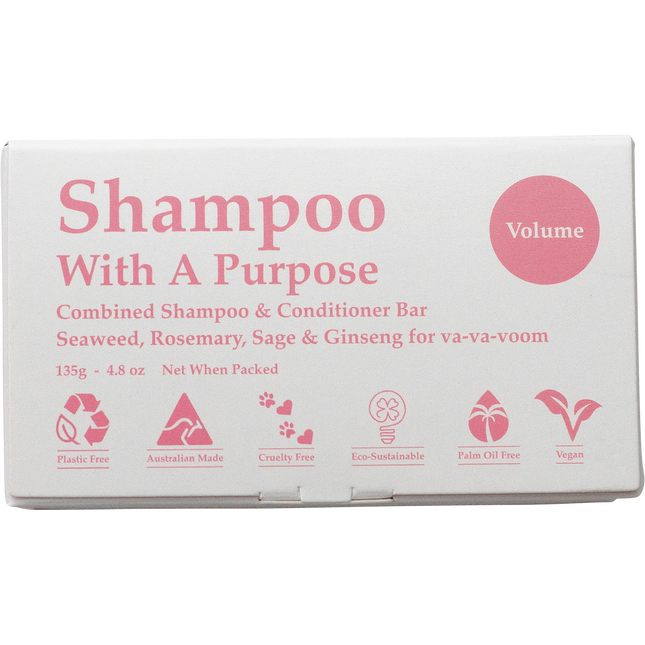 Shampoo With A Purpose Volume Shampoo & Conditioner Bar 135g