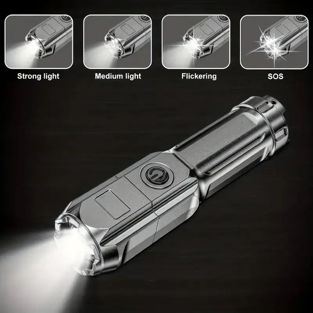 USB rechargeable LED flashlight with strong light