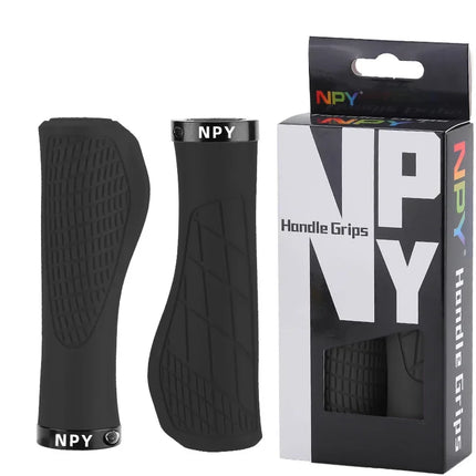 MTB Rubber Lock-On Bicycle Grips  Shockproof & Anti-Slip