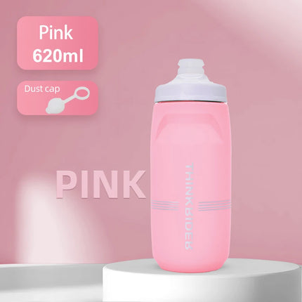 ThinkRider Bicycle Water Bottle  Large Capacity, Plastic, Portable, for MTB & Road Cycling