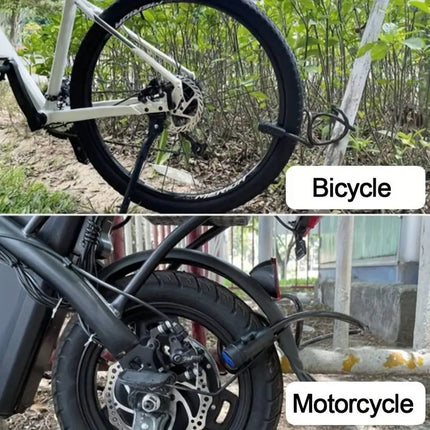80cm Heavy Duty Anti-Theft Motorcycle/Bike Lock with 2 Keys.