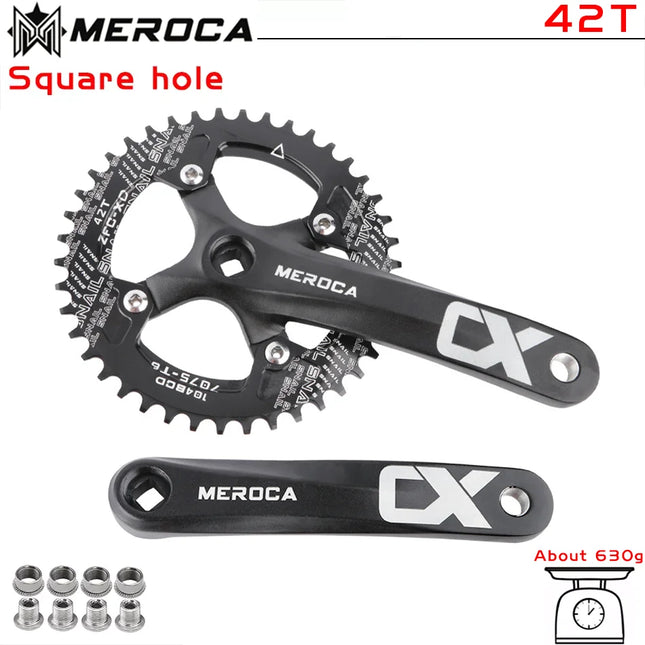 MEROCA CX Square Hole Bicycle Crankset