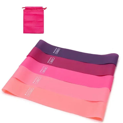 Portable Rubber Resistance Bands for Fitness and Yoga