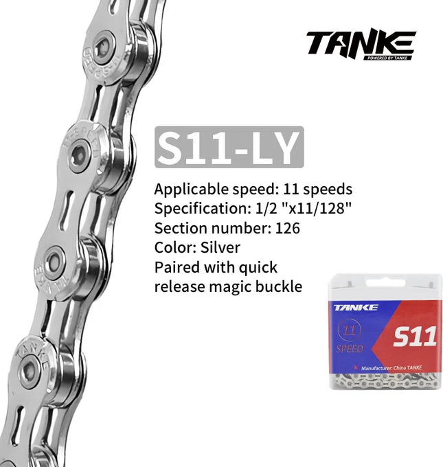 TANKE S8-S12 Speed Bike Chain  116/126 Links