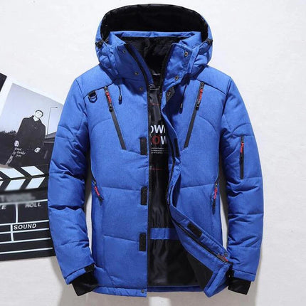 '-20 Degree Down Jacket Male Winter Parkas Men White Duck Down Jacket Hooded Outdoor Thick Warm Padded Snow Coat Oversize M-4XL