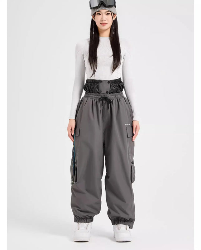 Alpine Ski Pants for Men and Women, Windproof, Waterproof, Warm, Snow, Snowboard, Outdoor Sports, Winter