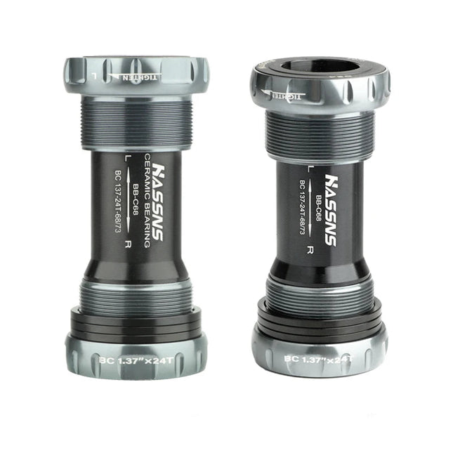 HASSNS Central Movement Bicycle Bottom Bracket Mtb Hollowtech Central Movement Mountain Bike Ceramics BB For Integrated Crankset