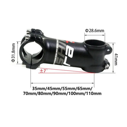 Bicycle Stem 31.8mm Handlebar Ultralight 7° MTB Road Bike Stem 35-110mm