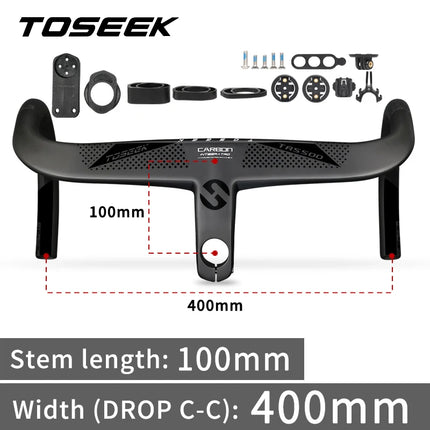 TOSEEK T800 Carbon Integrated Road Handlebar