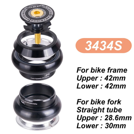 ZTTO MTB Road Bicycle Headset CNC 1 1/8"-1 1/2" Tapered 28.6 Fork Bearing