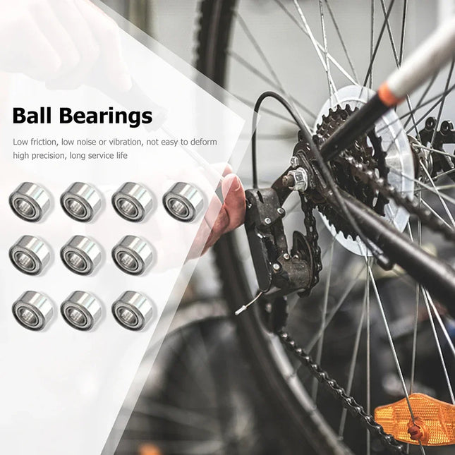 10-300pcs Ball Bearings Deep Groove Carbon Steel For Skateboard Roller Skate Bearings