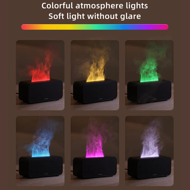 Mini Simulation Flame Aromatherapy Humidifier