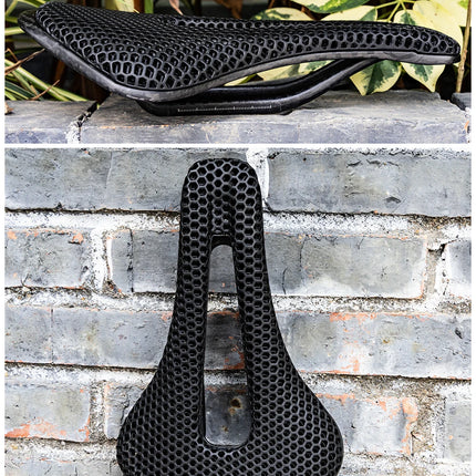 RYET 3D Printed Ultralight Carbon Saddle  Hollow, Comfortable Cushion for MTB & Road Racing