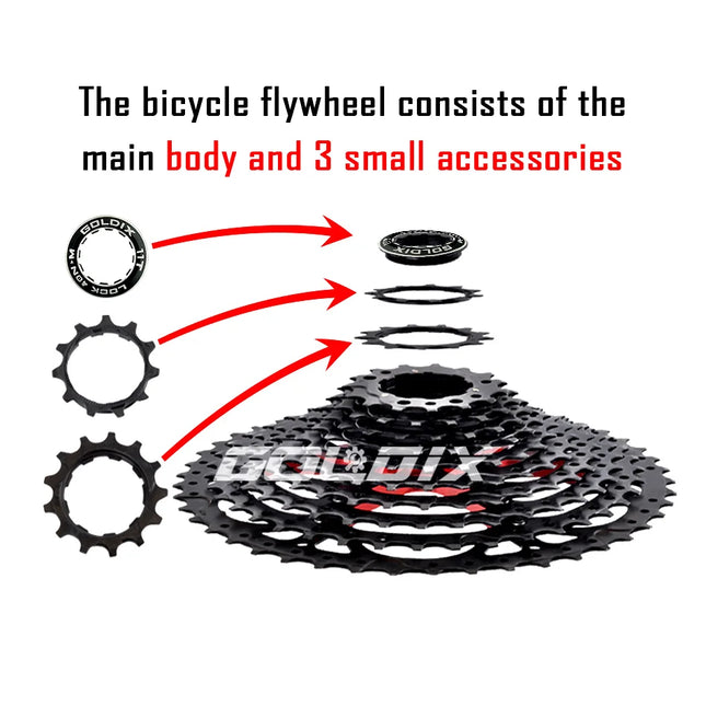 GOLDIX MTB Cassette 8/9/10/11/12 Speed 40-50T for Shimano/SRAM