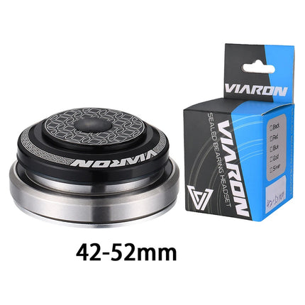 MTB Road Bike Internal Thread-less Headset SEMI-INTEGRATED CNC Headset 1 1/8"-1 1/2" Sealed Bearing Straight Tapered Fork Headset