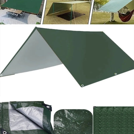 Large waterproof tarp for camping, outdoor shade sail, ultralight garden canopy.