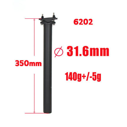 T800 Carbon Fiber Bicycle Seat Post - 27.2/31.6mm, 300/350/400mm, 125g with Titanium Screws