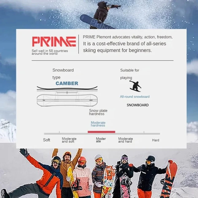 PRIME Snowboard for Women  All-around Snow Board Carving Ski Board