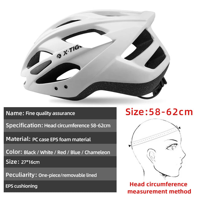 X-TIGER LED Cycling Helmet  Rechargeable Brim Design for Road & Mountain Bikes