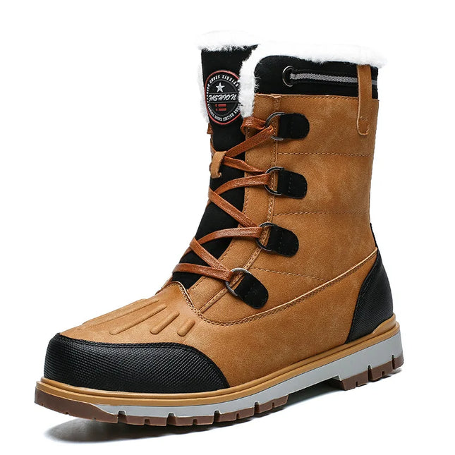 High Quality Winter Snow Boots Men's 2024 Plush Warm Comfortable Anti Slip Wear-resistant Waterproof Outdoor Casual Cotton Shoes