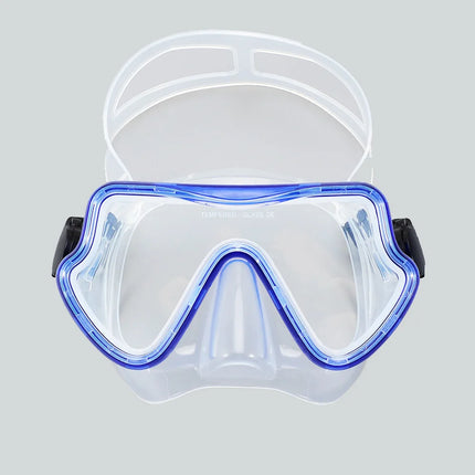 Diving Mask  Anti-Fog, HD, Tempered Glass, Silicone Skirt, with Nose Cover.