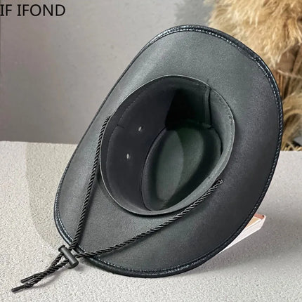 Fashion Cow Head Decor Cowboy Hat