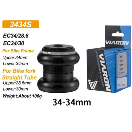 MTB Road Bike Internal Thread-less Headset SEMI-INTEGRATED CNC Headset 1 1/8"-1 1/2" Sealed Bearing Straight Tapered Fork Headset