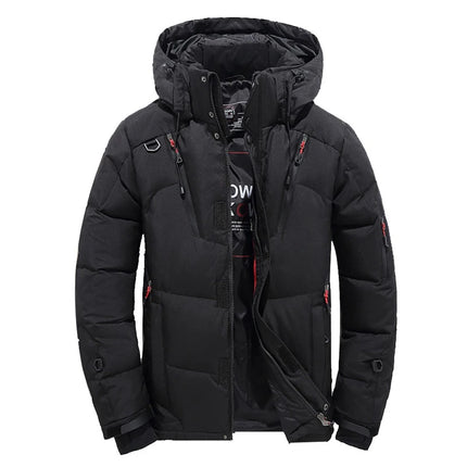 '-20 Degree Down Jacket Male Winter Parkas Men White Duck Down Jacket Hooded Outdoor Thick Warm Padded Snow Coat Oversize M-4XL