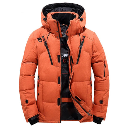 '-20 Degree Down Jacket Male Winter Parkas Men White Duck Down Jacket Hooded Outdoor Thick Warm Padded Snow Coat Oversize M-4XL