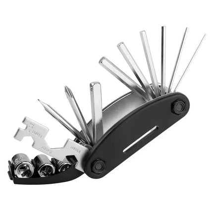 1Pc 16-in-1 Multifunctional Bike Tool, Ideal for cycling maintenance and repairs