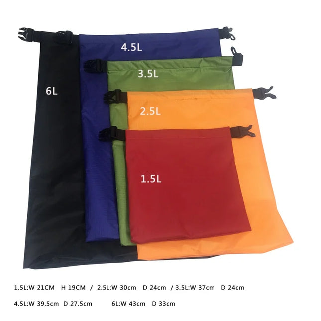 5pcs Waterproof Dry Bags for Outdoor Activities