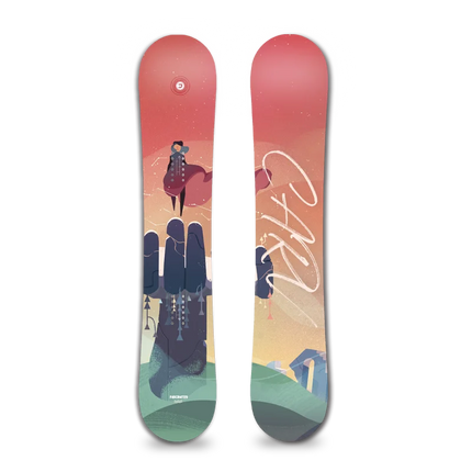 CARV2023 snowboard veneer set men and women beginner all-around board Japanese adult snowboard novice all-around board