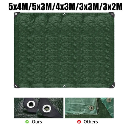 Large waterproof tarp for camping, outdoor shade sail, ultralight garden canopy.