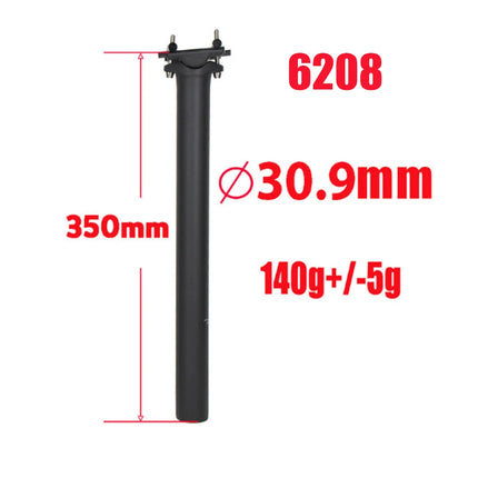 T800 Carbon Fiber Bicycle Seat Post - 27.2/31.6mm, 300/350/400mm, 125g with Titanium Screws